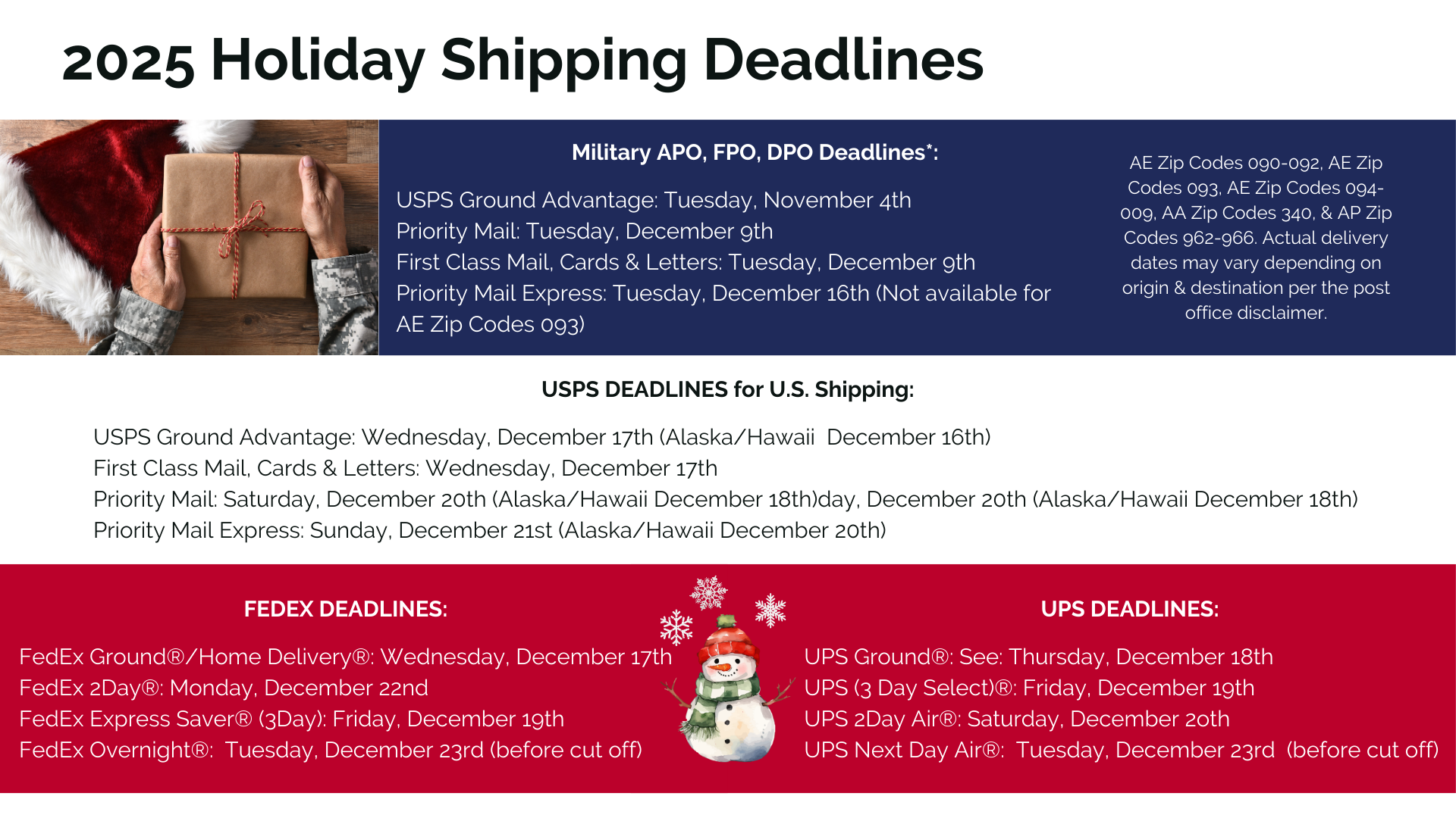 _2025 Holiday Deadline