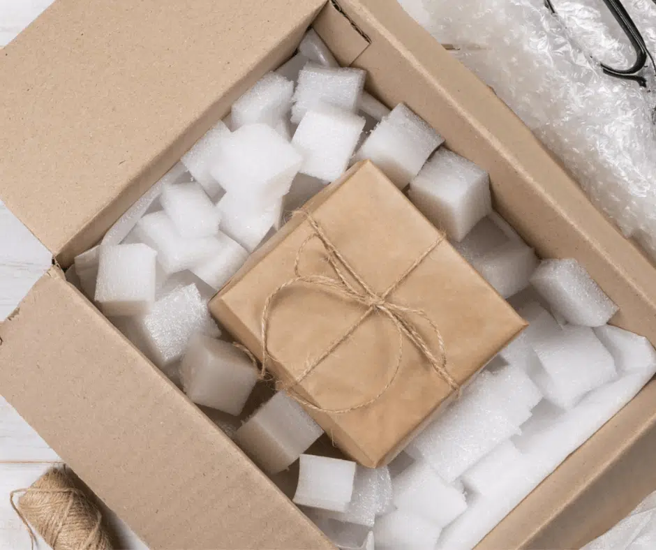 Packing fragile items for shipping