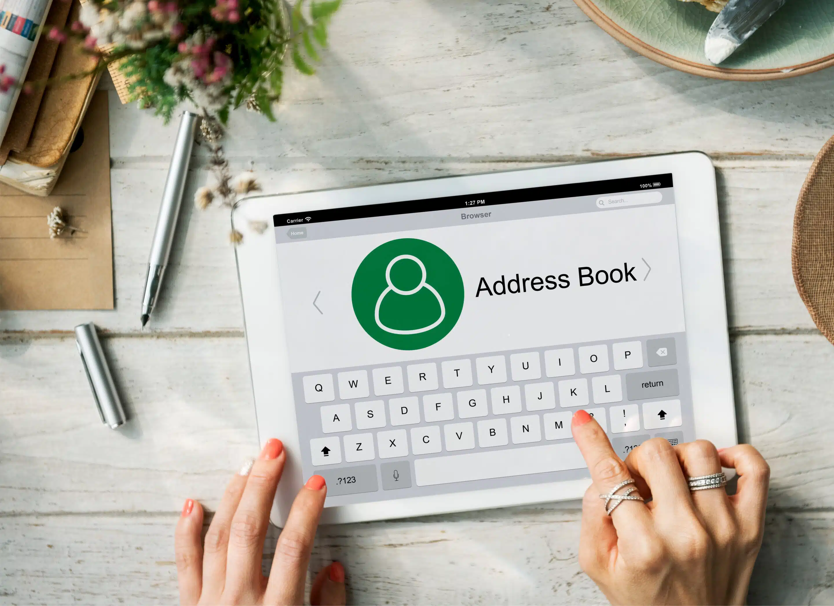 Contact Address Book Communication Information Concept